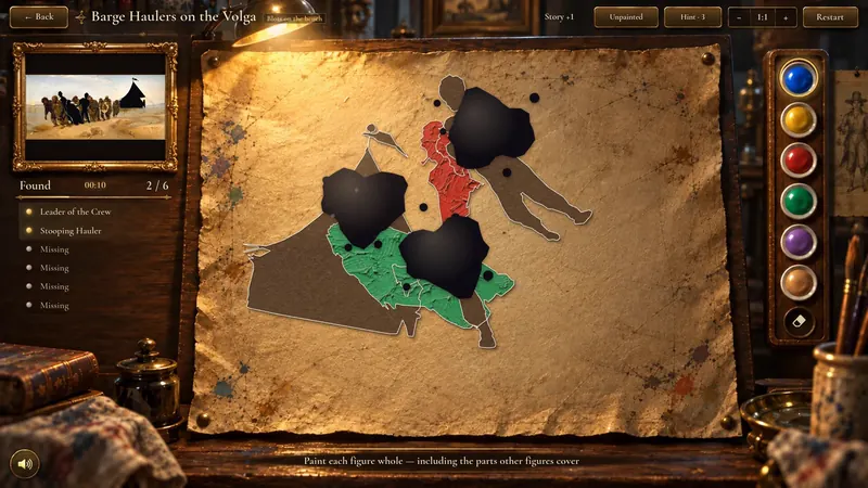 Inkblot: The Art Restorer — кадр из игры